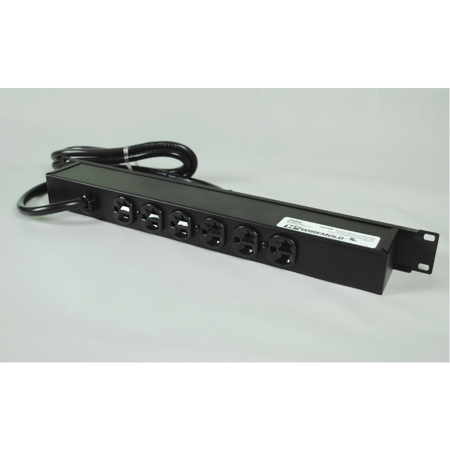 Wiremold Plug-In Outlet Center 6-Outlet Power Strip