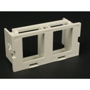 Wiremold CM 2A Dual Flushmount Unloaded Keystone Module