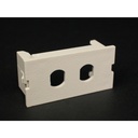 Wiremold CM 2A Dual Unloaded ST Adapter Module