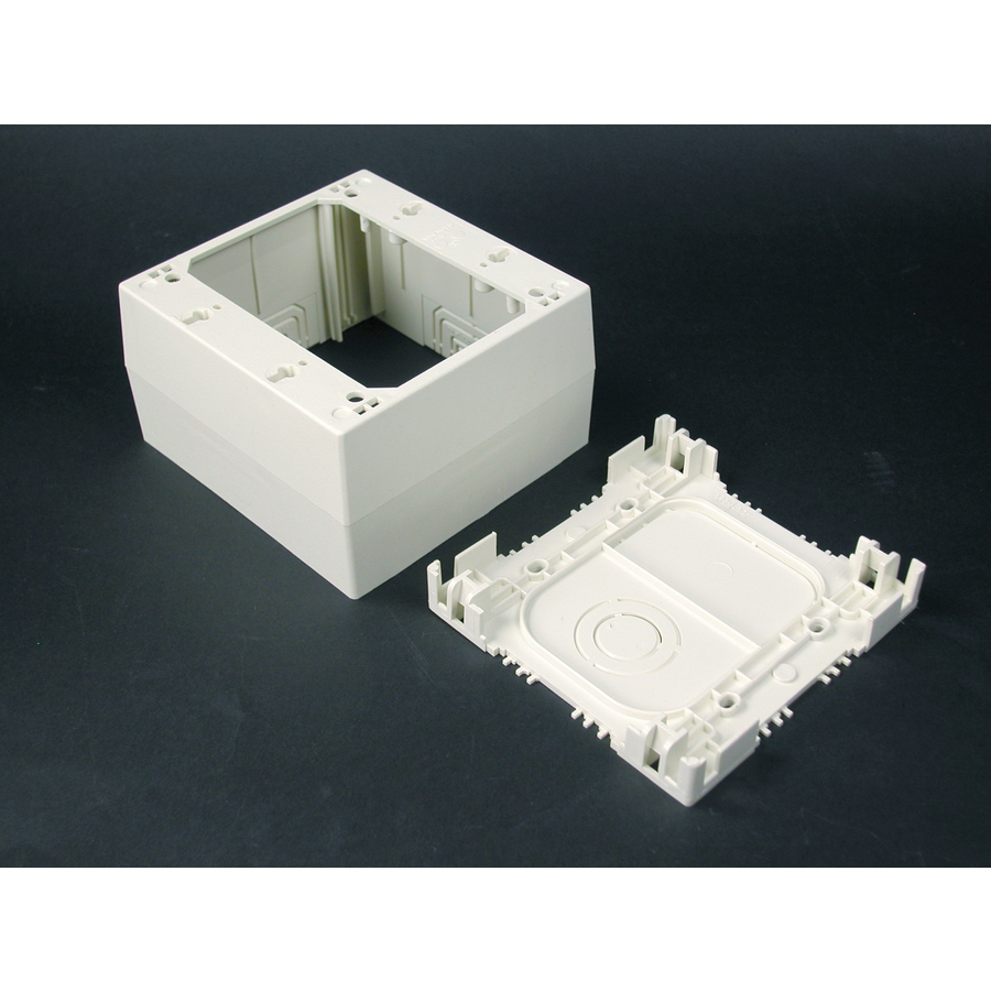 Wiremold NM2044-2 Mounting Box for Power Strip, Communication Module, Cable Raceway