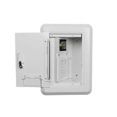 Wiremold Evolution Series 4-Gang Hinged Wall Box