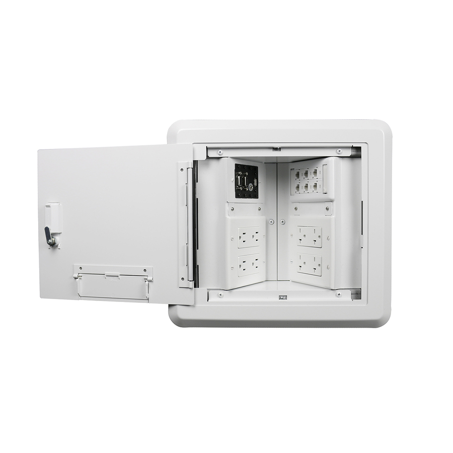 Wiremold Evolution Series 8-Gang Hinged Wall Box