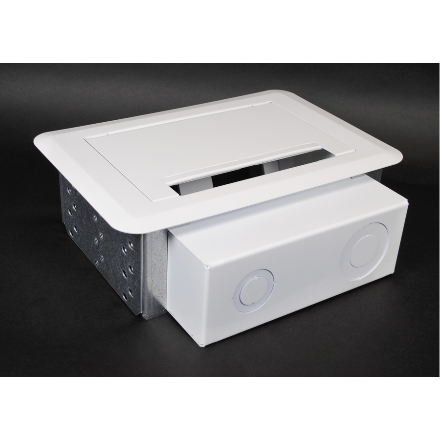 Wiremold Evolution Two Gang Wall Box - White - TAA Compliant