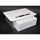 Wiremold Evolution Two Gang Wall Box - White - TAA Compliant