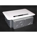 Wiremold Evolution Four Gang Wall Box - White - TAA Compliant