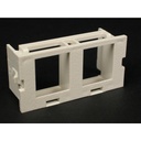 Wiremold CM 2A Dual Flushmount Unloaded Keystone Module