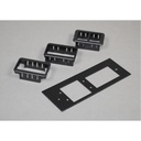 Wiremold Overfloor Raceway Extron MAAP-2A Combo Device Plate