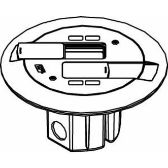 Wiremold 861AMDTCGY Mounting Box - Gray