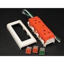 Wiremold 2400 20A Isolated Ground Duplex Receptacle Fitting