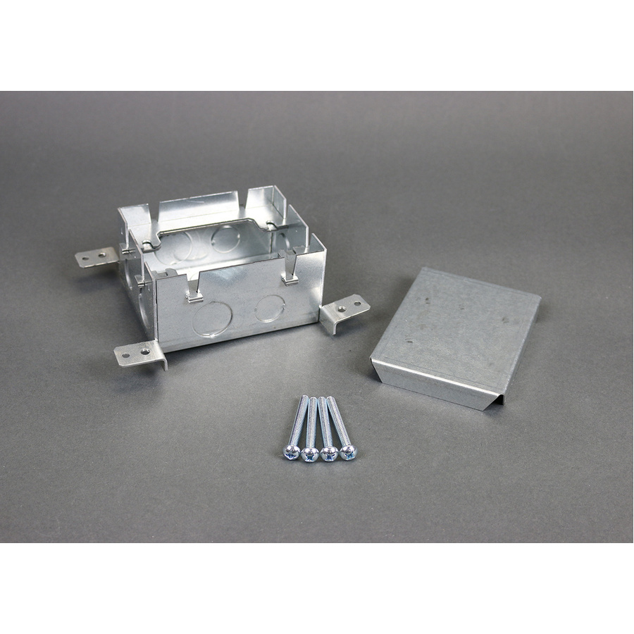 Wiremold Omnibox Series Single Gang Shallow Steel Floor Box