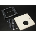 Wiremold 4047 Two-Gang Cover Single Round Opening