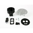Wiremold 863DPCOMAL Series Dual Service Floor Box Kit