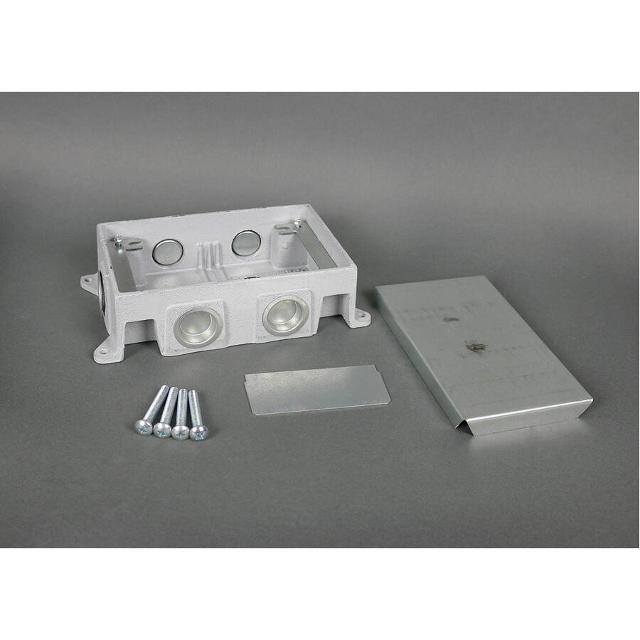Wiremold 880CM2-1 - Omnibox Series Shallow Cast-Iron Floor Box