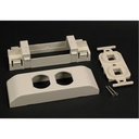 Wiremold Mounting Bracket for Cable Raceway - Fog White