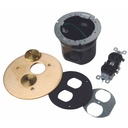 Wiremold Floor Box with 895SP Brass Cover