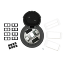 Middle Atlantic Evolution 6AT2P Series Recessed Prewired Assembly with Flush Style Cover
