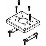 Wiremold 428B525 Mounting Plate for Wire Duct - Brushed Aluminum
