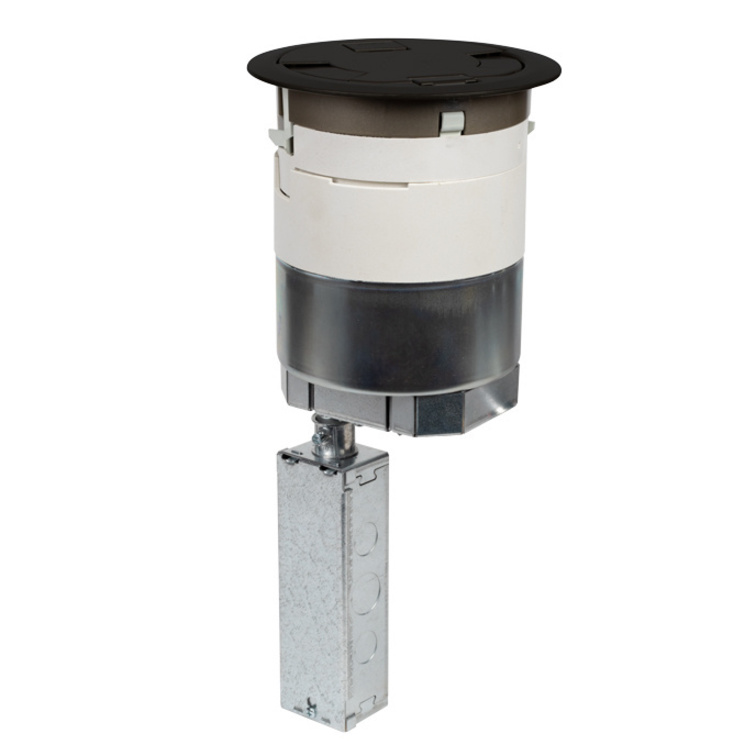 Wiremold Evolution 6AT2 Series Recessed Assembly with Flush Style Cover