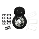 Middle Atlantic Evolution 6AT2P Series Recessed Prewired Assembly with Flush Style Cover