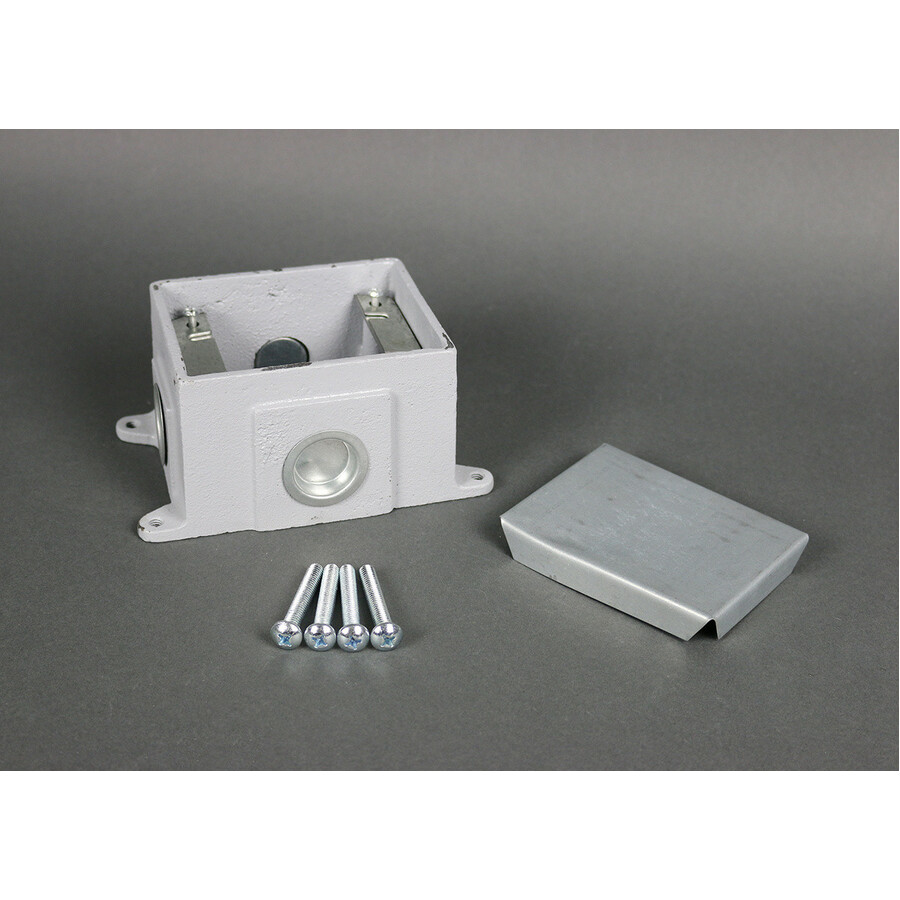 Wiremold Omnibox Series Single Gang Cast Iron Floor Box