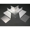 Wiremold AL3300 90 Degree Flat End Fitting