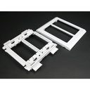 Wiremold 5450WH Mounting Bracket for Cable Raceway - White