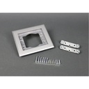 Wiremold Omnibox Single Gang Rectangular Aluminum Carpet/Tile Flange