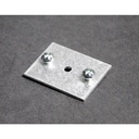 Wiremold AL2001 Mounting Plate for Cable Raceway, Power Strip - Satin Anodized