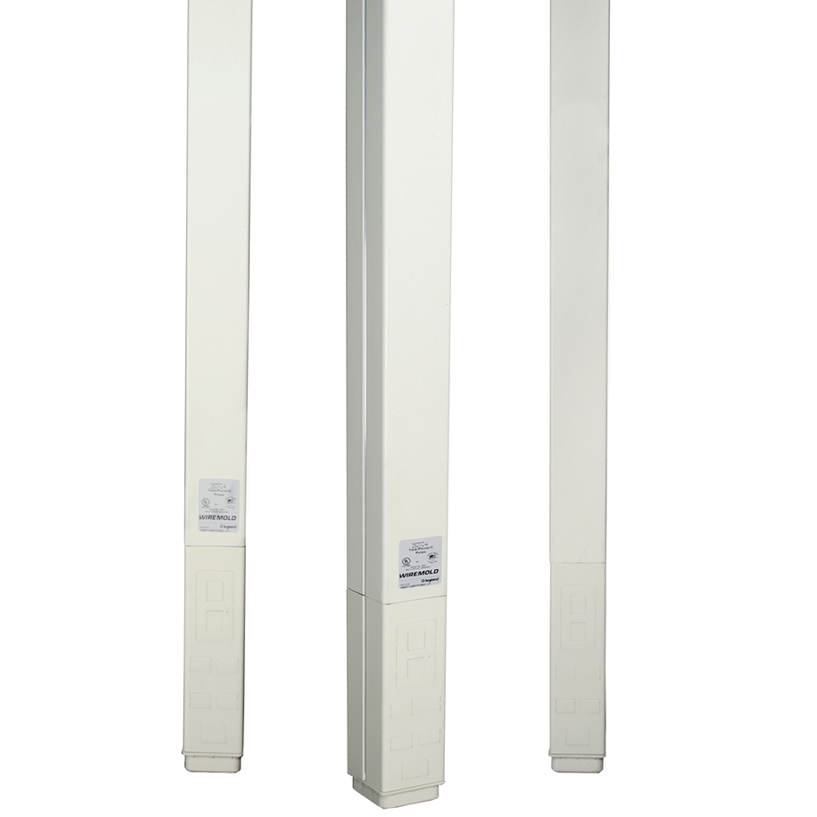 Wiremold 25DTC Series 12' Blank Pole, Ivory
