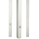 Wiremold 25DTC Series 12' Blank Pole, Ivory
