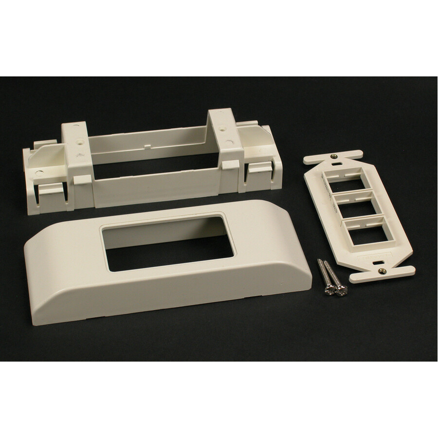 Wiremold 24073TJFW Mounting Bracket for Cable Raceway - Fog White