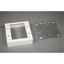 Wiremold 500/700 Two-Gang Shallow Switch and Receptacle Box Fitting
