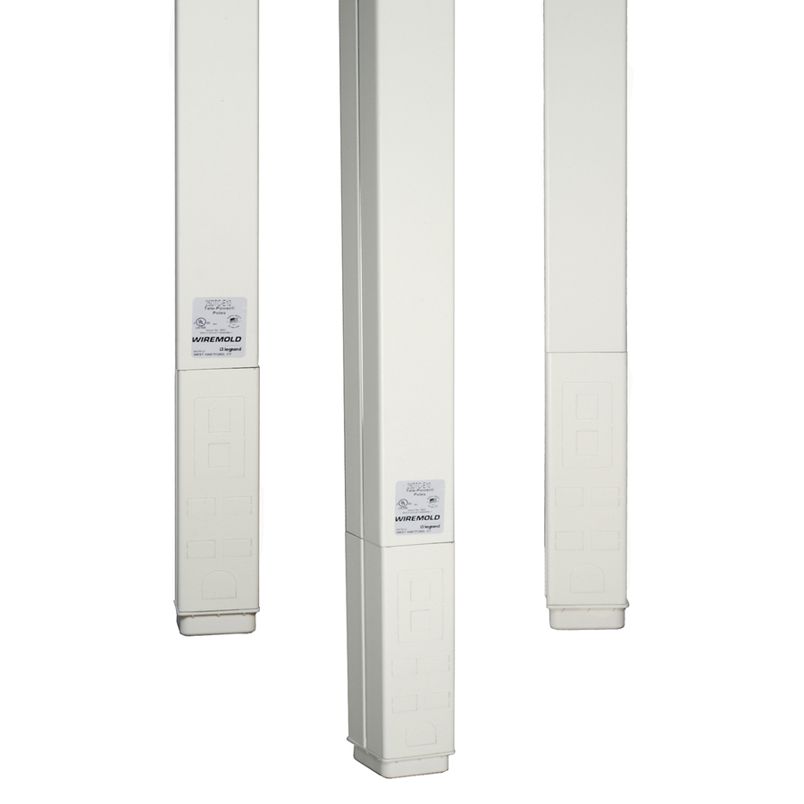 Wiremold 25DTC Series 10' Blank Express Pole, Ivory