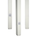 Wiremold 25DTC Series 10' Blank Express Pole, Ivory