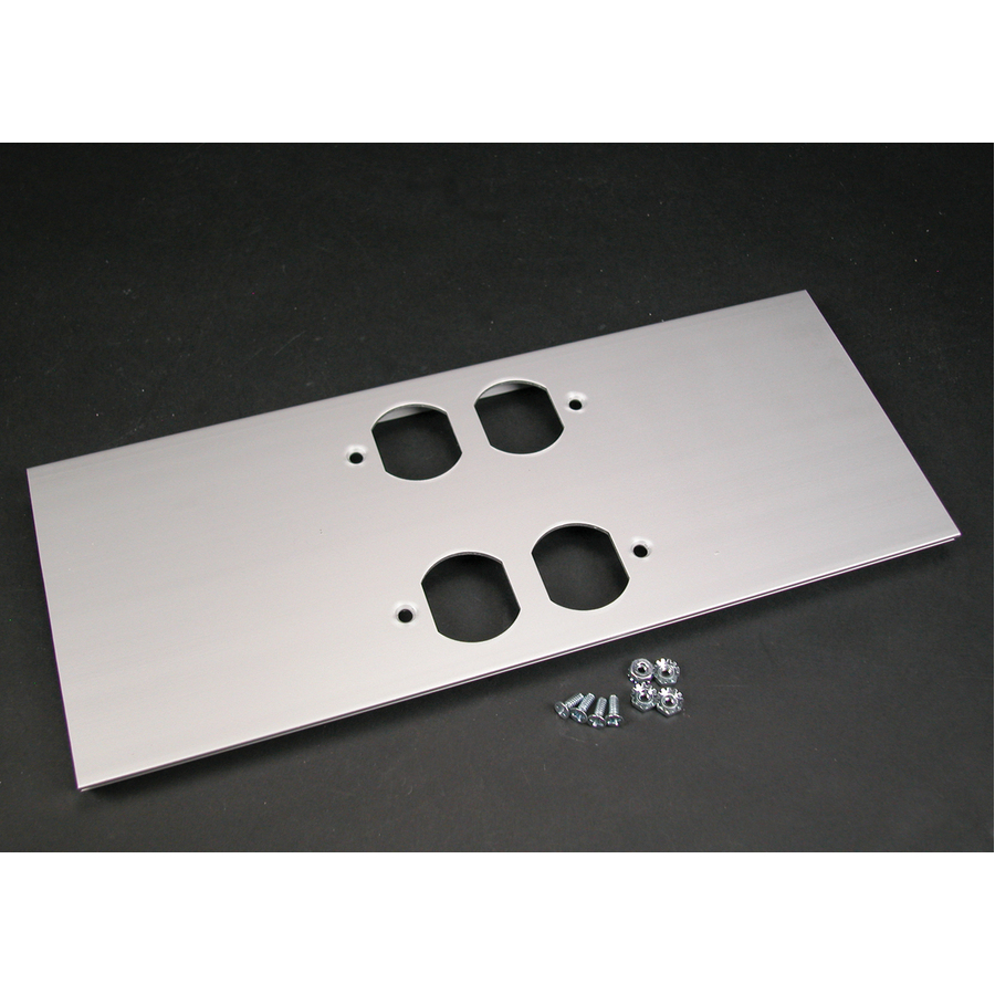 Wiremold AL5200 Large Multi-Channel Raceway Double Duplex Cover Plate