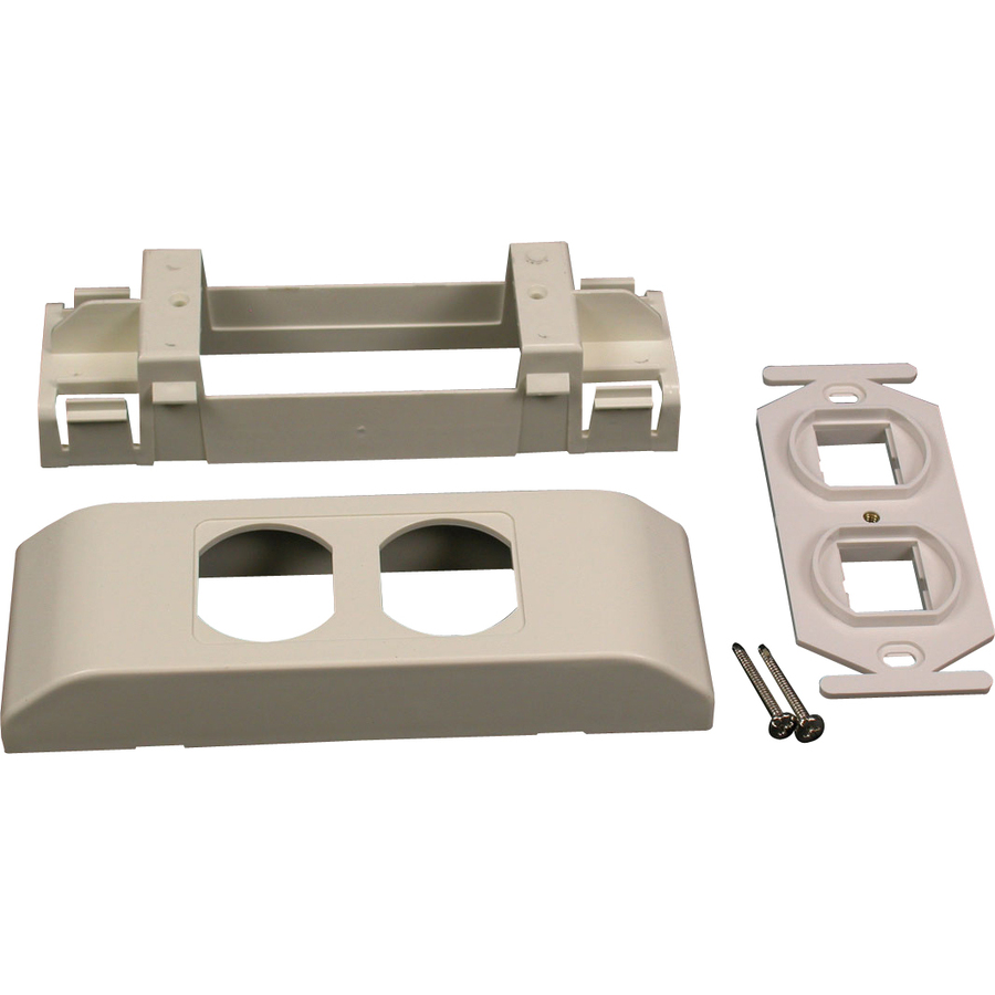 Wiremold Mounting Bracket for Cable Raceway, Keystone Module - Fog White