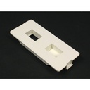 Wiremold 5500 Flush Dual RJ Connector Faceplate Fitting