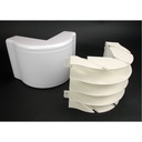 Wiremold 5400 Radiused Full Capacity External Elbow Fitting