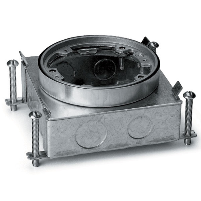 Wiremold 880 Series Shallow Steel Single Service Floor Box
