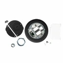 Wiremold Evolution Series Recessed Furniture Feed Assembly with Surface Style Cover - Black