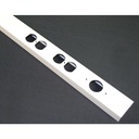 Wiremold 25DTP Series Steel Tele-Power Pole Cover