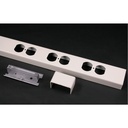 Wiremold 25DTP Series Steel Tele-Power Pole Cover