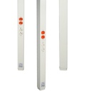 Wiremold 25DTP Series 10' Tele-Power Pole, With Isolated Ground, Ivory