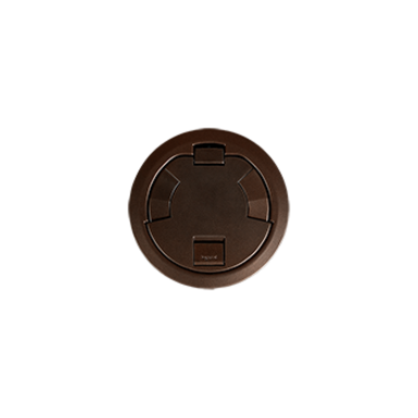 Wiremold 6CT Evolution Poke Thru Surface Style Cover, Tamper-Resistant, Bronze