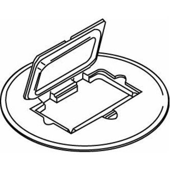 Wiremold Rachet-Pro Series Aluminum GFI Receptacle Cover Plate