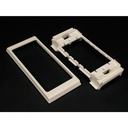 Wiremold 40N2F31WH Mounting Bracket for Power Equipment, Communication Module, Faceplate, Cable Raceway - White