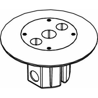 Wiremold 861FFTC Series Furniture Feed Raised Floor Box Assembly