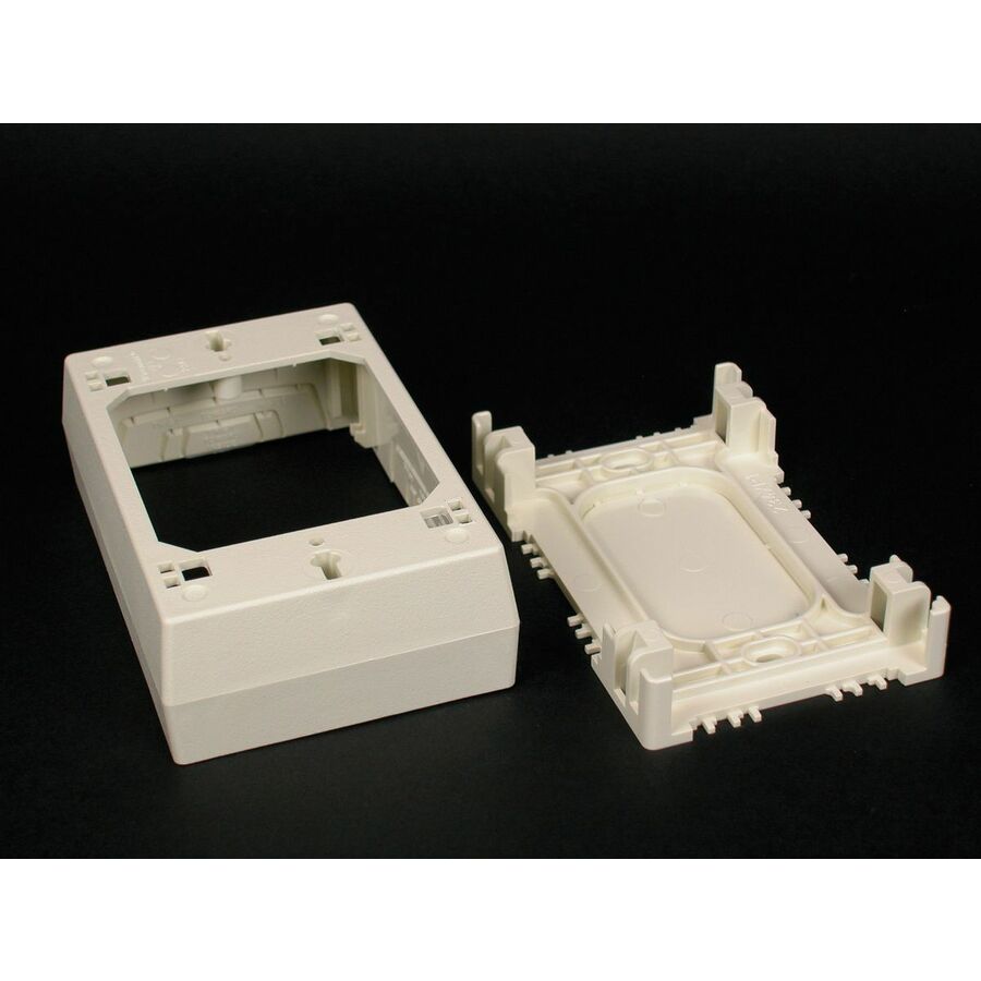 Wiremold One Gang Device Box Fitting - White