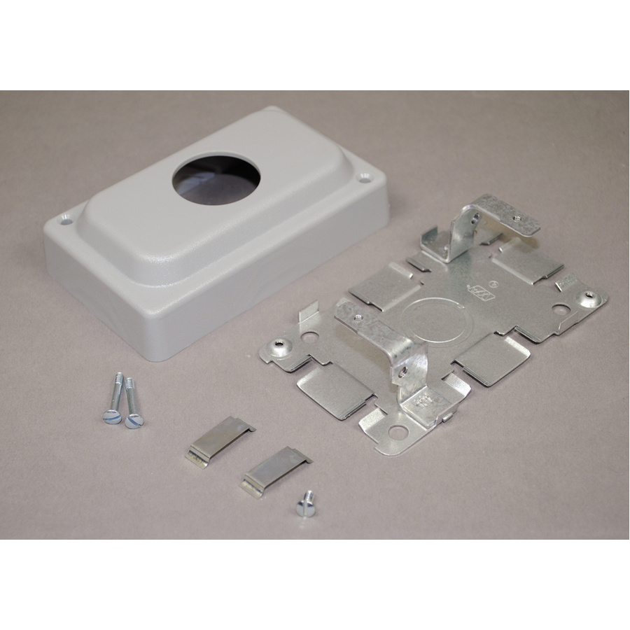 Wiremold Mounting Box for Cable Raceway, Receptacle