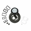 Wiremold 4AT Prewired Dual Service Style Evolution Poke-Thru Device-Gray